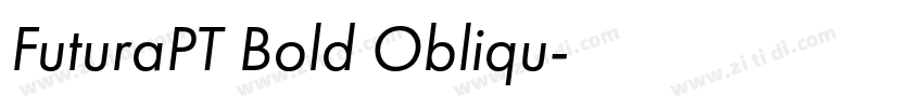 FuturaPT Bold Obliqu字体转换